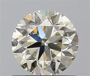 0.90 Carats, Round with Very Good Cut, N Color, SI1 Clarity and Certified by GIA