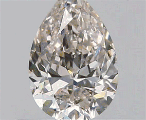 0.50 Carats, Pear J Color, VS2 Clarity and Certified by GIA