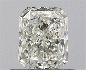 0.60 Carats, Radiant K Color, SI1 Clarity and Certified by GIA