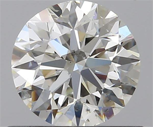 0.70 Carats, Round with Very Good Cut, J Color, SI2 Clarity and Certified by GIA