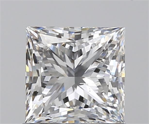 0.90 Carats, Princess F Color, VS2 Clarity and Certified by GIA