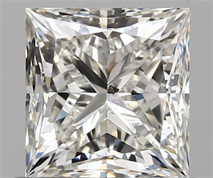 0.80 Carats, Princess I Color, SI1 Clarity and Certified by GIA