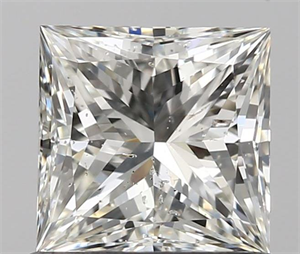 0.90 Carats, Princess J Color, SI2 Clarity and Certified by GIA