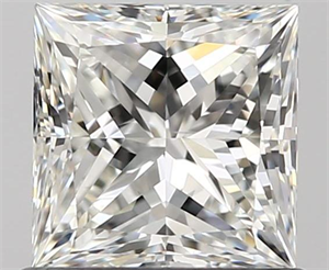 0.81 Carats, Princess H Color, VS2 Clarity and Certified by GIA