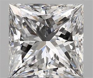 0.81 Carats, Princess E Color, VVS1 Clarity and Certified by GIA