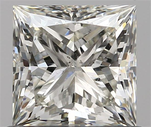 0.80 Carats, Princess K Color, SI1 Clarity and Certified by GIA