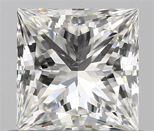0.70 Carats, Princess H Color, VS1 Clarity and Certified by GIA