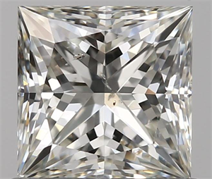0.80 Carats, Princess I Color, SI2 Clarity and Certified by GIA