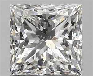1.16 Carats, Princess H Color, SI1 Clarity and Certified by GIA