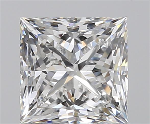 1.01 Carats, Princess E Color, SI1 Clarity and Certified by GIA
