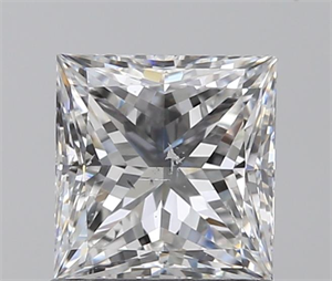 1.04 Carats, Princess E Color, SI1 Clarity and Certified by GIA