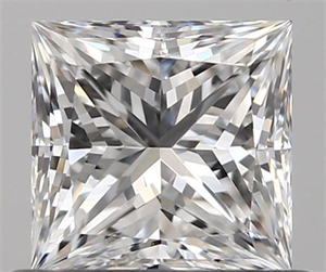 0.61 Carats, Princess D Color, VS1 Clarity and Certified by GIA