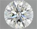 0.70 Carats, Round with Excellent Cut, M Color, SI1 Clarity and Certified by GIA
