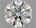 0.90 Carats, Round with Excellent Cut, K Color, VS2 Clarity and Certified by GIA