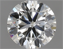 0.70 Carats, Round with Very Good Cut, H Color, VVS1 Clarity and Certified by GIA