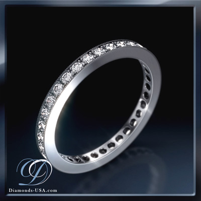 2 mm 0.34 carat diamonds wedding eternity band