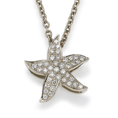 The diamonds Star Fish with 1/4 carat diamonds