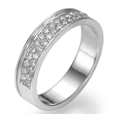 0.38 carats Diamonds wedding band