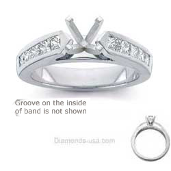1.01 Carats, Oval, Engagement ring with side stones settings