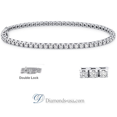 2.10 I SI2 carat Diamond Tennis Bracelet