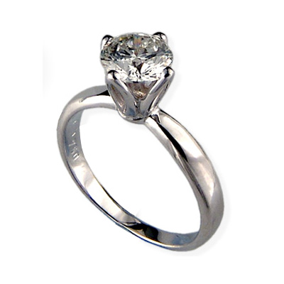 0 7 Carats  Princess  Engagement ring  solitaire diamond  Finished