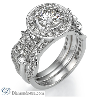 0.30 carat diamonds Matching wedding band
