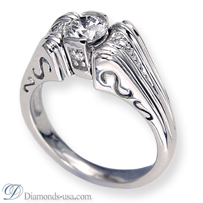 Estate diamond engagement ring replica