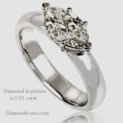 Sideways Marquise Diamond Ring. The safer way to wear a Marquise diamond