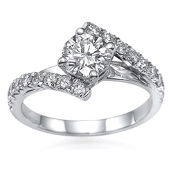 Embraced by Diamonds Ring
