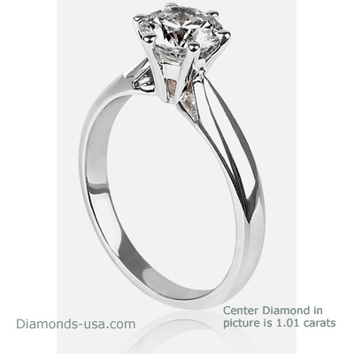 Solitaire Martini engagement ring settings
