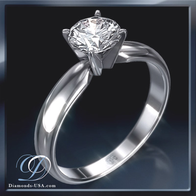 0.14 Carats, Round, Engagement ring, solitaire diamond