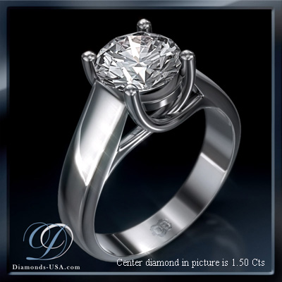 CrissCross, solitaire engagement ring