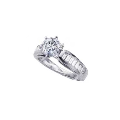 1.26 Carats, Marquise, Engagement ring with side stones settings