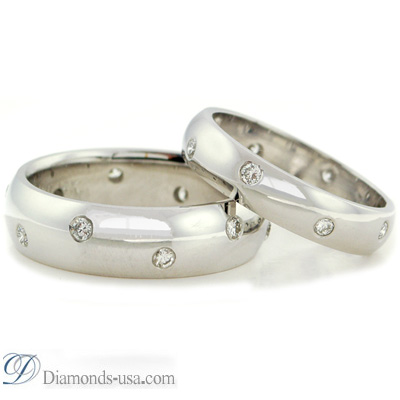 Half a Carat diamond Wedding band-4.7mm width