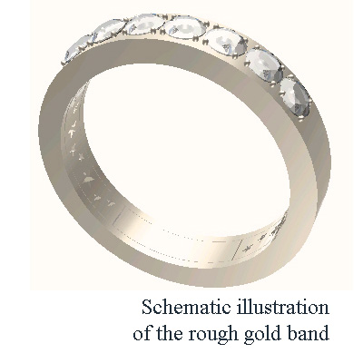 1 carat seven diamonds wedding or anniversary ring
