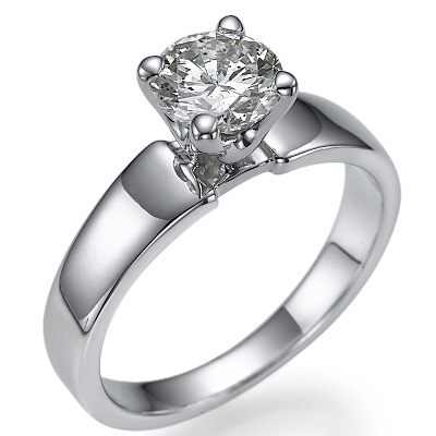 Wide Classic engagement ring