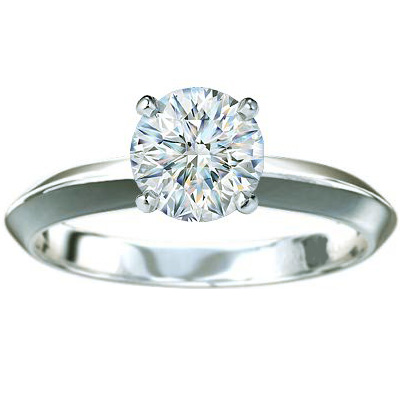 0.26 Carats, Emerald, Engagement ring, solitaire diamond