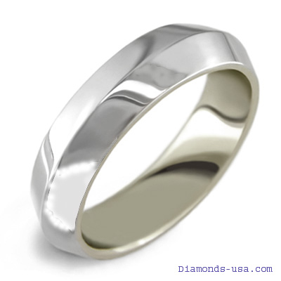 3mm Knife Edge Woman's wedding band.