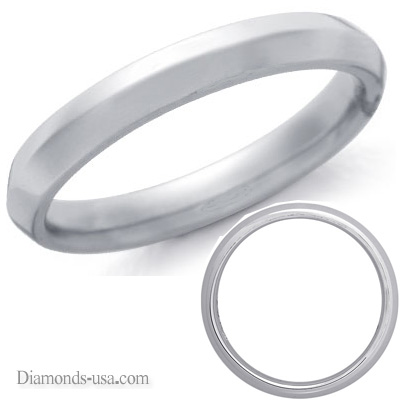 4mm Man's Knife edge wedding band