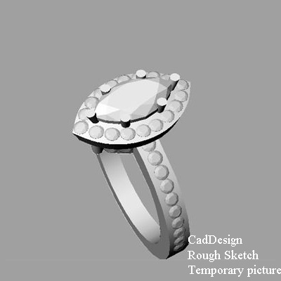 Tailored to your diamond, Marquise engagement ring