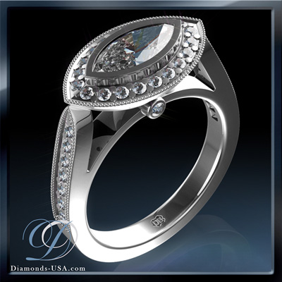 Tailored to your Marquise diamond engagement ring