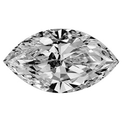 Picture of 0.22 Carats, Marquise Diamond with  Cut, D Color, VS1 Clarity and Certified by IGI