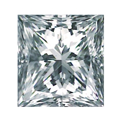 Picture of 0.70 Carats, Princess Diamond with Very Good Cut, F Color, VS2 Clarity and Certified by GIA