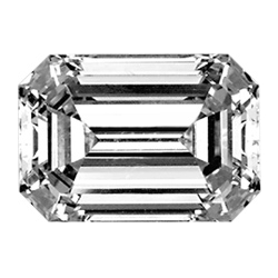 Diamante Natural 6.03 quilates, Esmeralda , Color H, claridad VS1 y certificado HRD