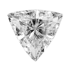 0.88 Carats, Triangle Diamond with  Cut, I Color, VS2 Clarity and Certified by GIA