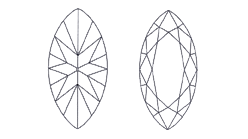 Pictures of marquise diamond top and bottom