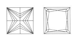 Pictures of princess diamond top and bottom