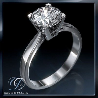 Cathedral engagement ring