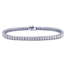 Picture of Princess diamonds Tennis Bracelet, 6.60 carats 