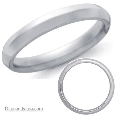 4mm Man's Knife edge wedding ring